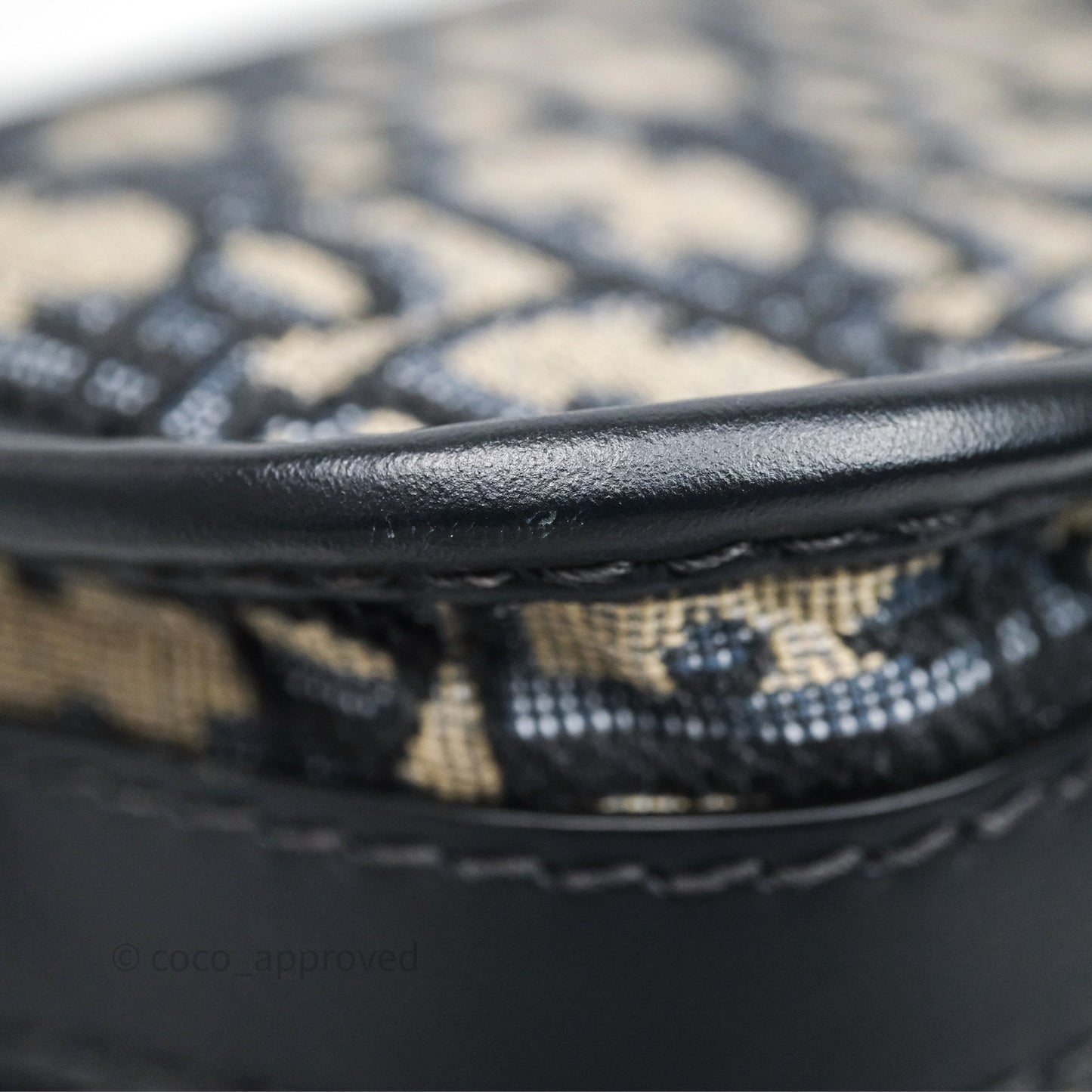 Christian Dior Bobby East-West Bag Blue Oblique Jacquard Canvas