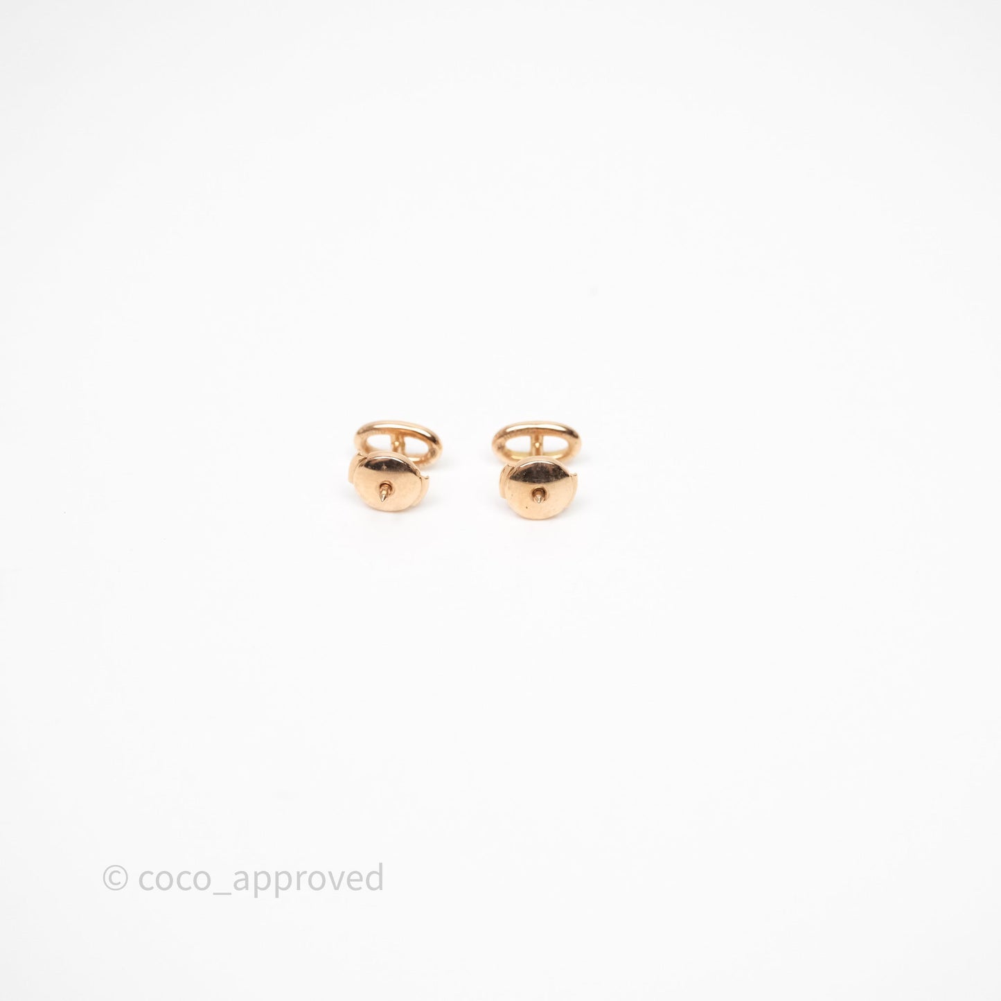 Hermès Chaine d'Ancre Earrings Rose Gold