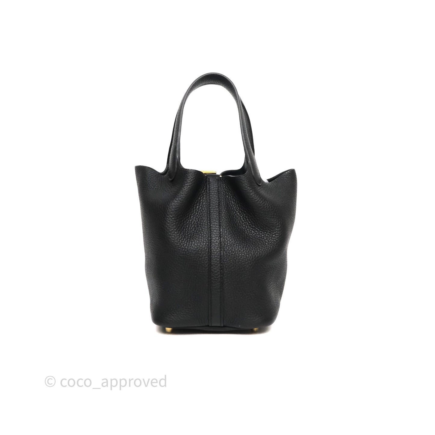 Hermès Picotin Lock 18 Black Noir 89 Clemence Gold Hardware