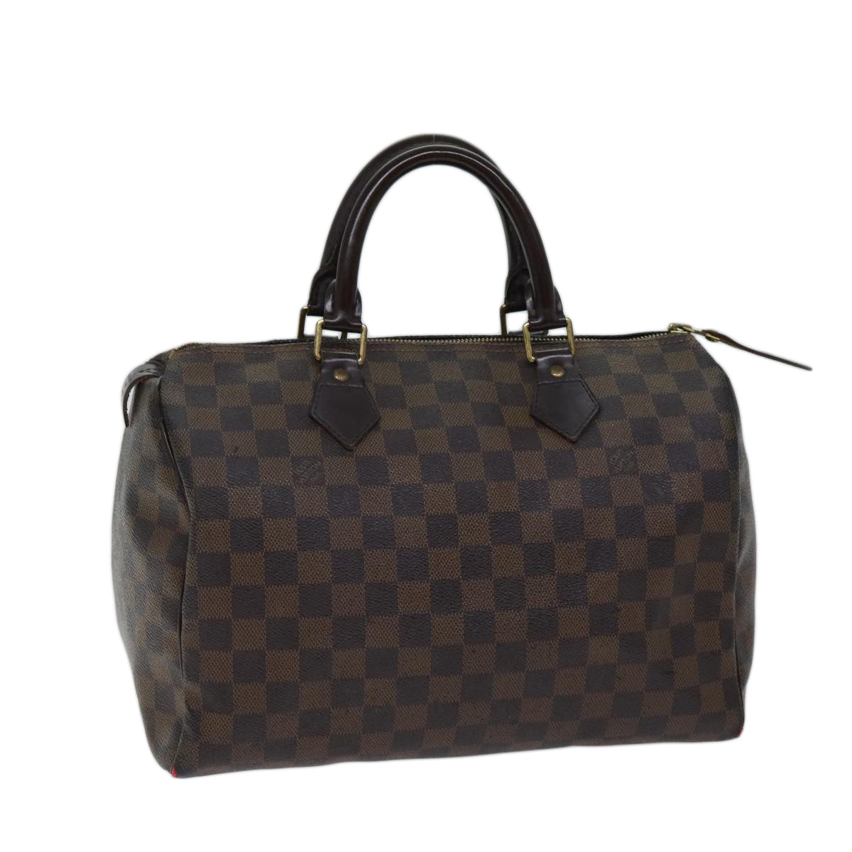 LOUIS VUITTON Damier Ebene Speedy 30 Hand Bag N41364 LV 70093