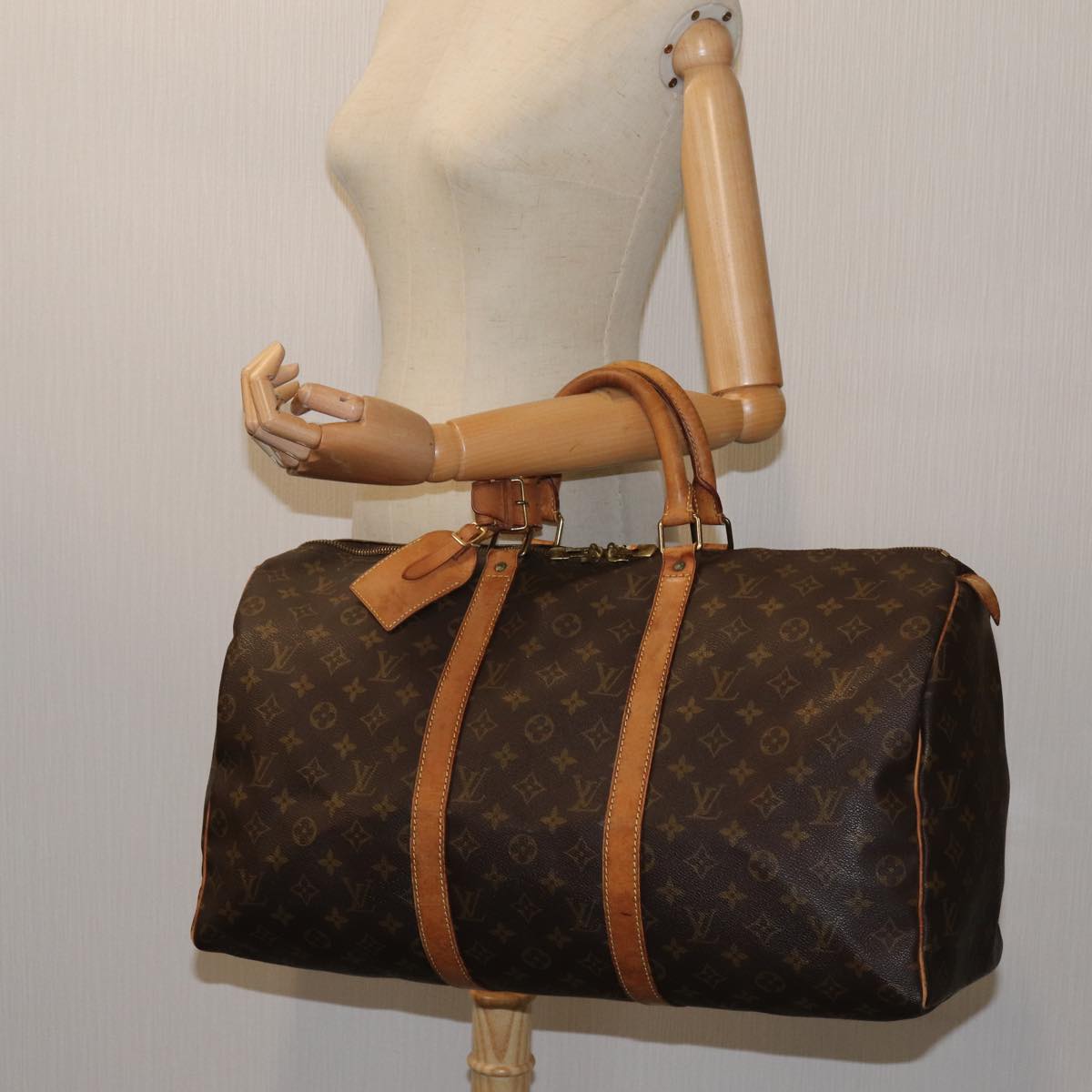 LOUIS VUITTON Monogram Keepall 50 Boston Bag M41426 LV 70097