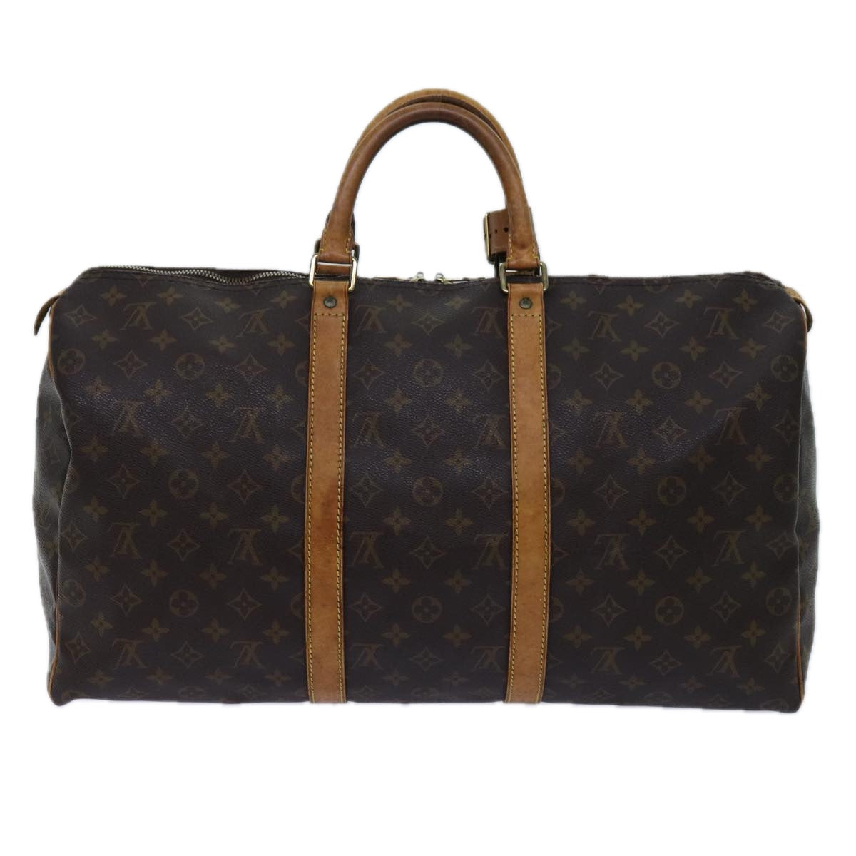 LOUIS VUITTON Monogram Keepall 50 Boston Bag M41426 LV 70097