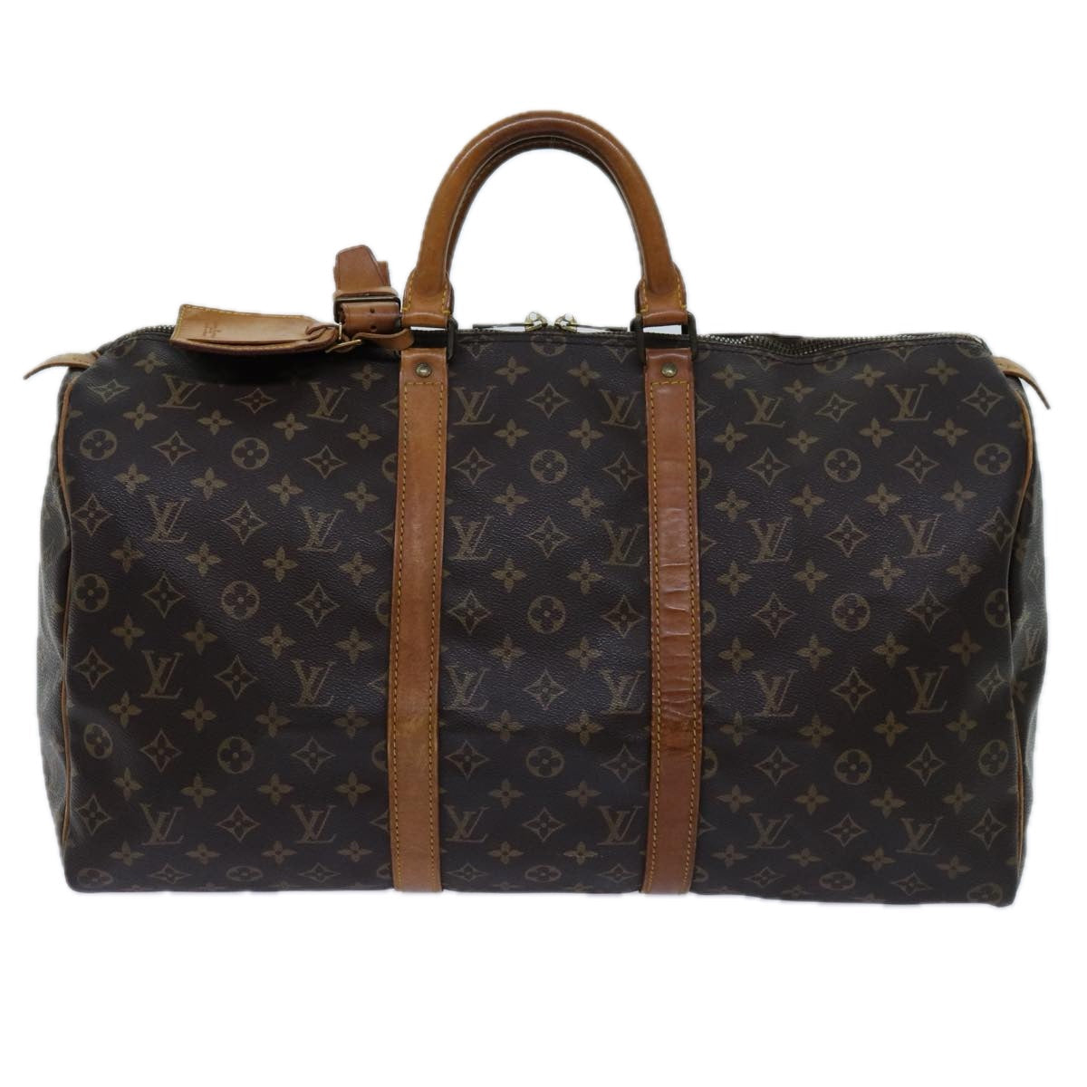 LOUIS VUITTON Monogram Keepall 50 Boston Bag M41426 LV 70098