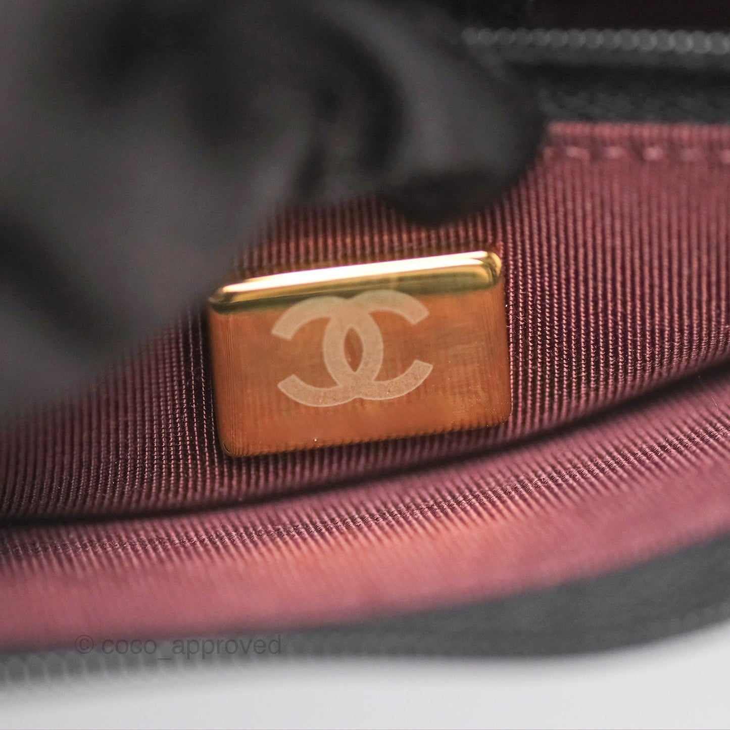 Chanel Classic Wallet On Chain WOC Quilted Black Caviar Gold Hardware