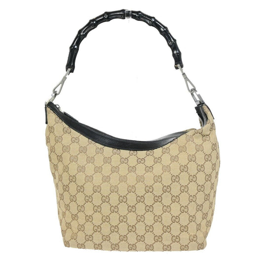Luxury Gucci Trending 2025 Bamboo  Canvas Shoulder Bag
