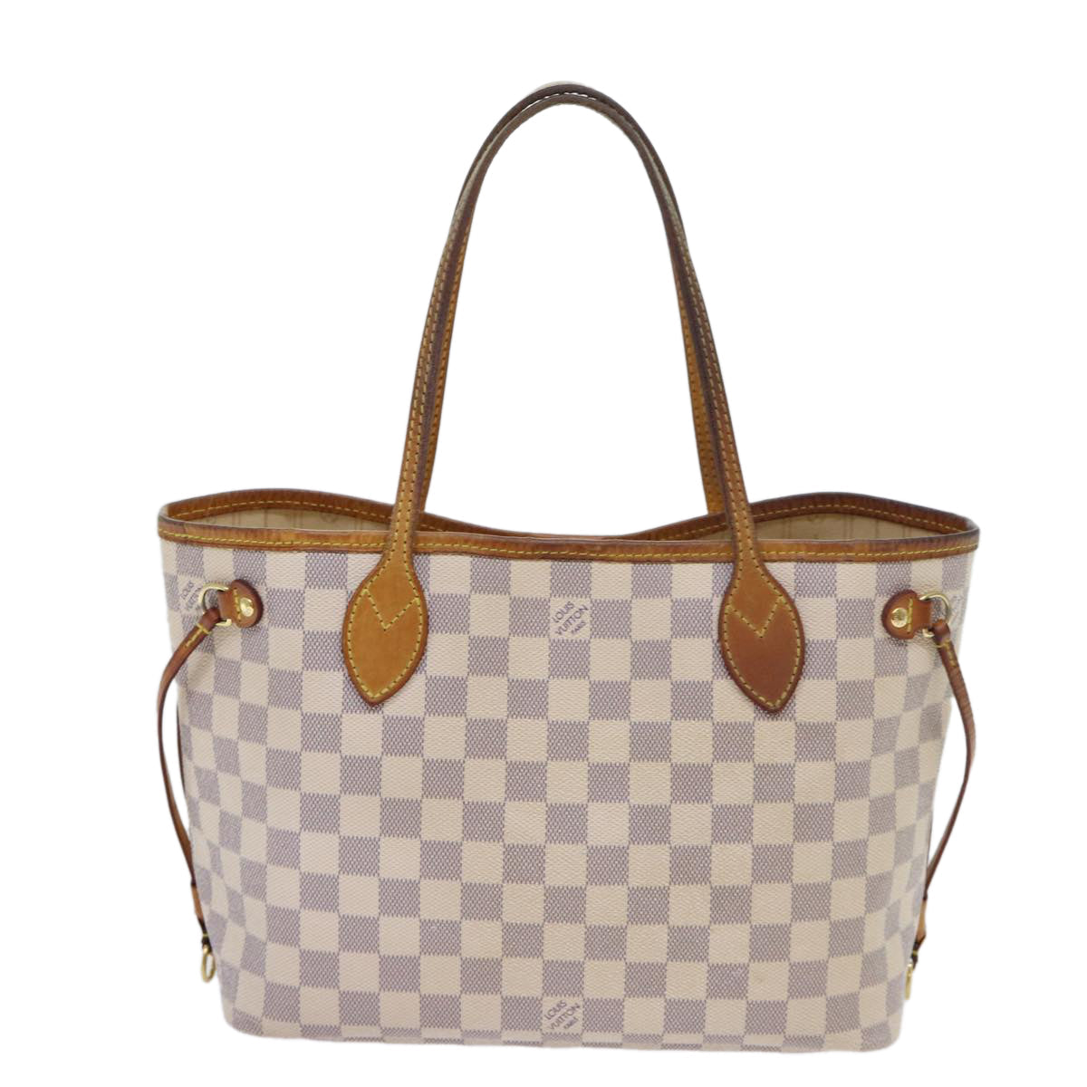 LOUIS VUITTON Damier Azur Neverfull PM Tote Bag N41362 LV 70104