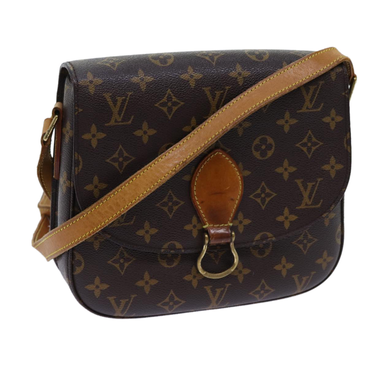 LOUIS VUITTON Monogram Saint Cloud GM Shoulder Bag M51242 LV 70105