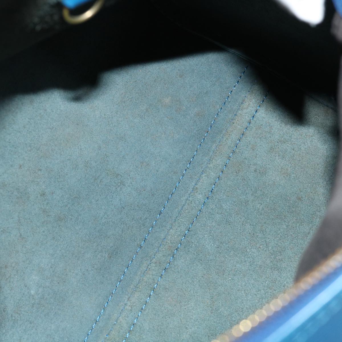 LOUIS VUITTON Epi Speedy 25 Hand Bag Toledo Blue M43015 LV 70114
