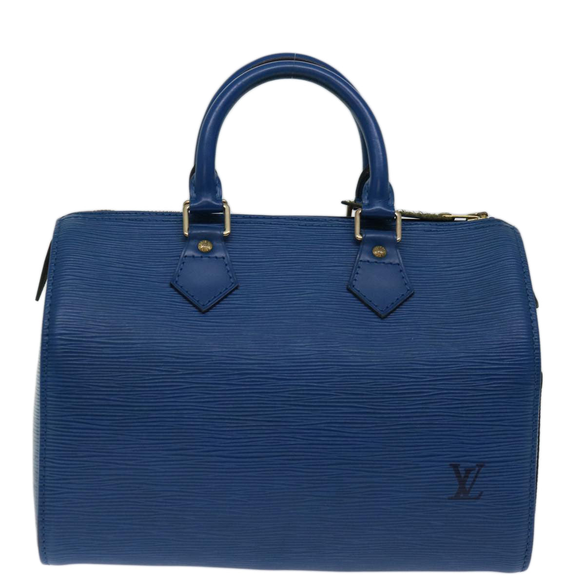 LOUIS VUITTON Epi Speedy 25 Hand Bag Toledo Blue M43015 LV 70114