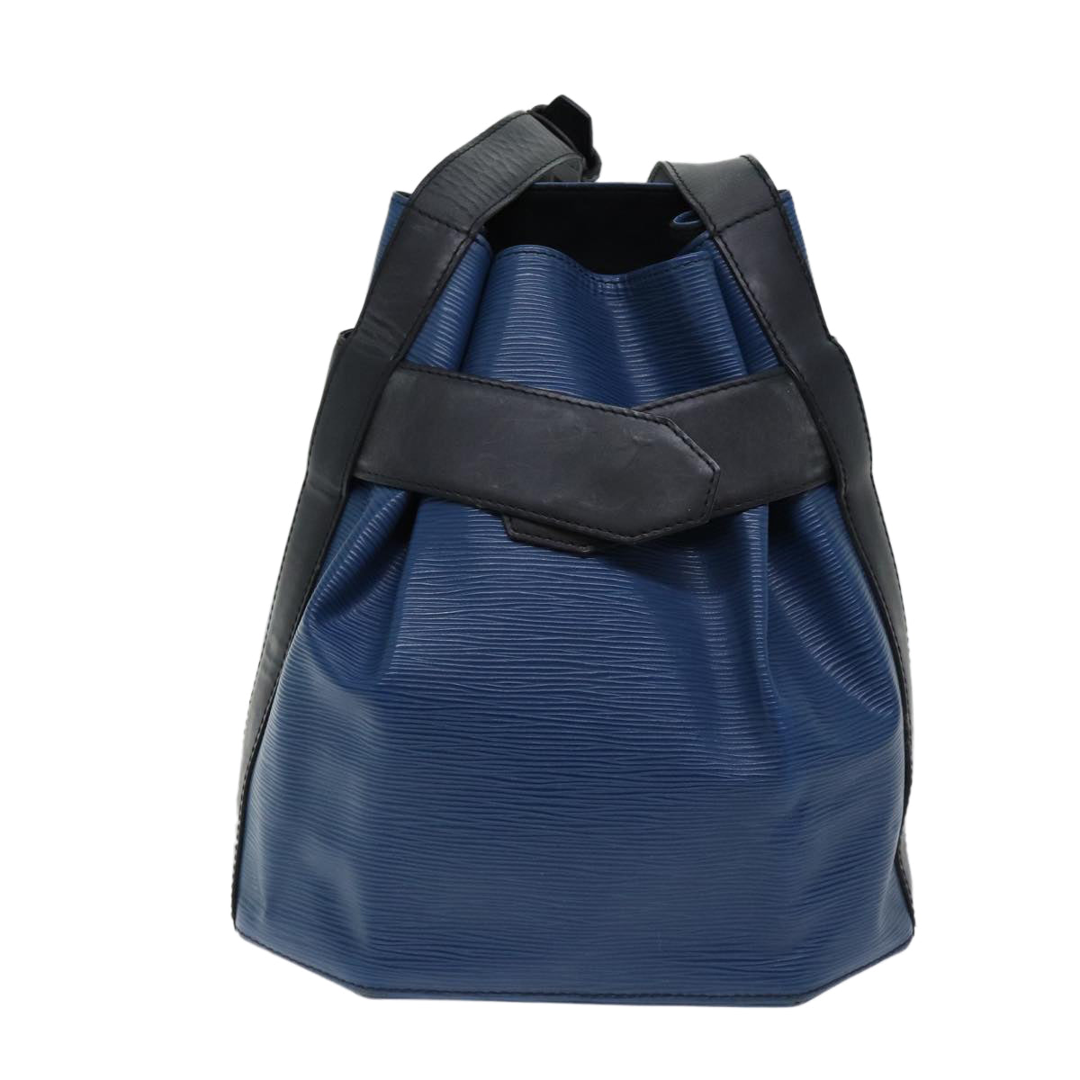 LOUIS VUITTON Epi Sac Depaule PM Shoulder Bag Blue Black LV 70115