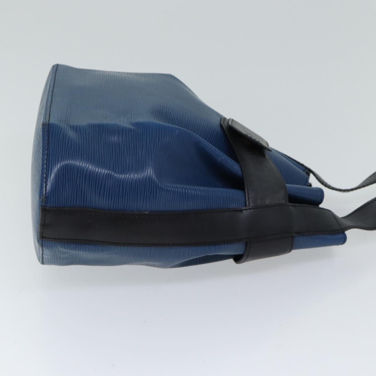 LOUIS VUITTON Epi Sac Depaule PM Shoulder Bag Blue Black LV 70115