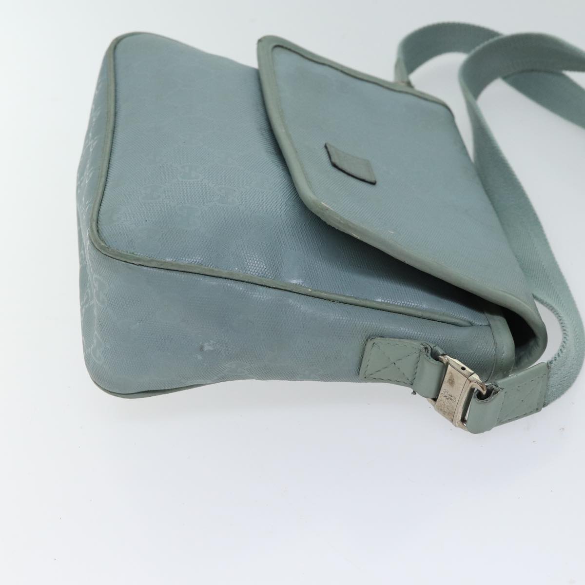 Luxury Gucci Trending 2025 GG implementation Shoulder Bag Light Blue 297559  70122