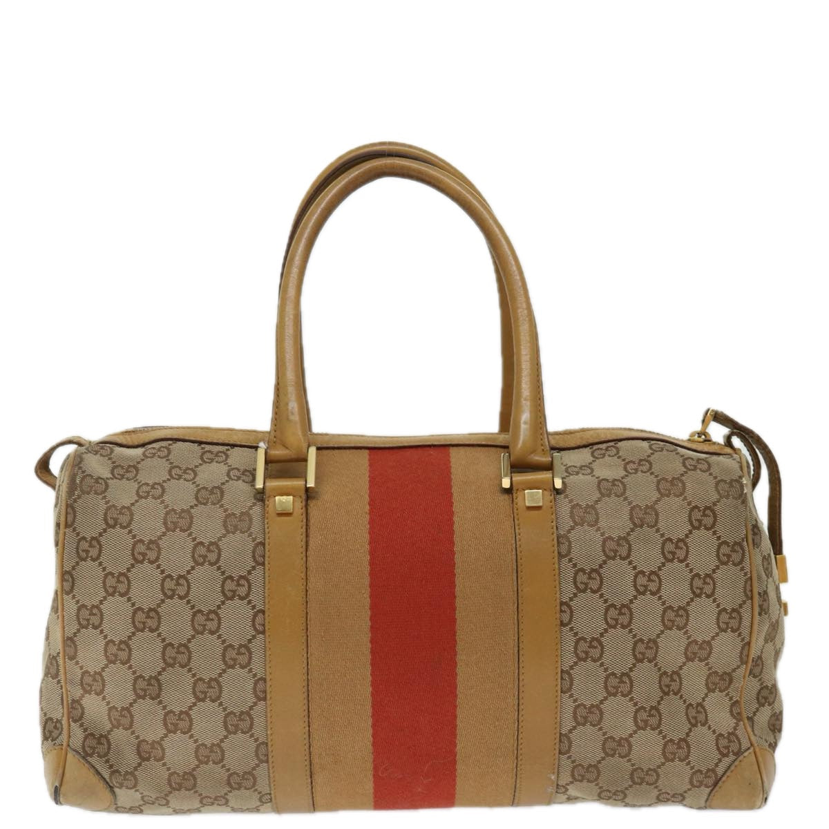 Luxury Gucci Trending 2025 GG Canvas Sherry Line Hand Bag Beige Red Brown 000 0846  70123