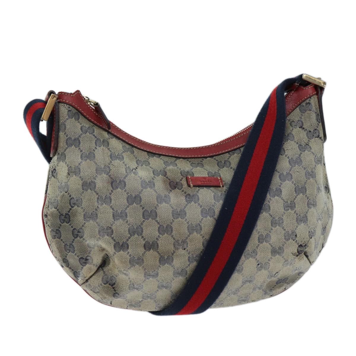 Luxury Gucci Trending 2025 GG Crystal Sherry Line Shoulder Bag Beige Red Navy 181092  70131