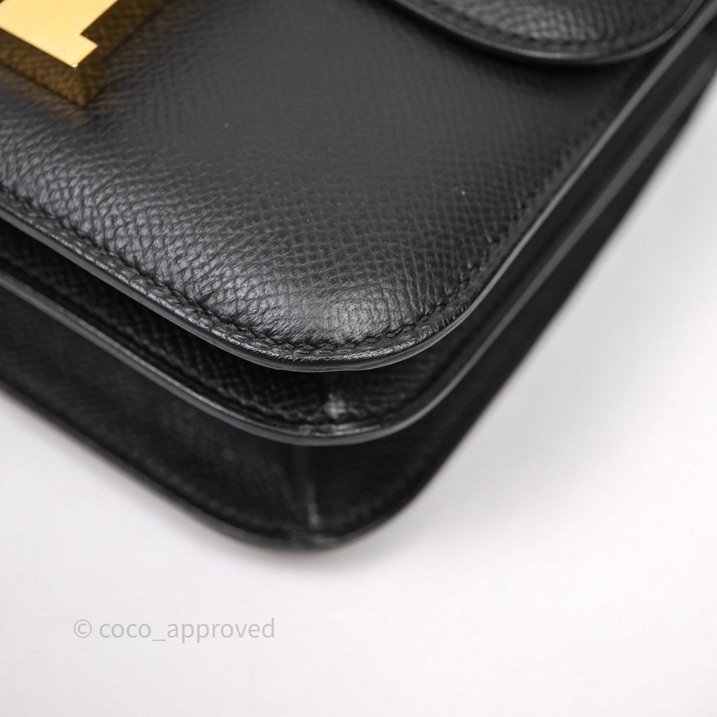 Hermès Constance Mini 18cm Black Epsom Gold Hardware
