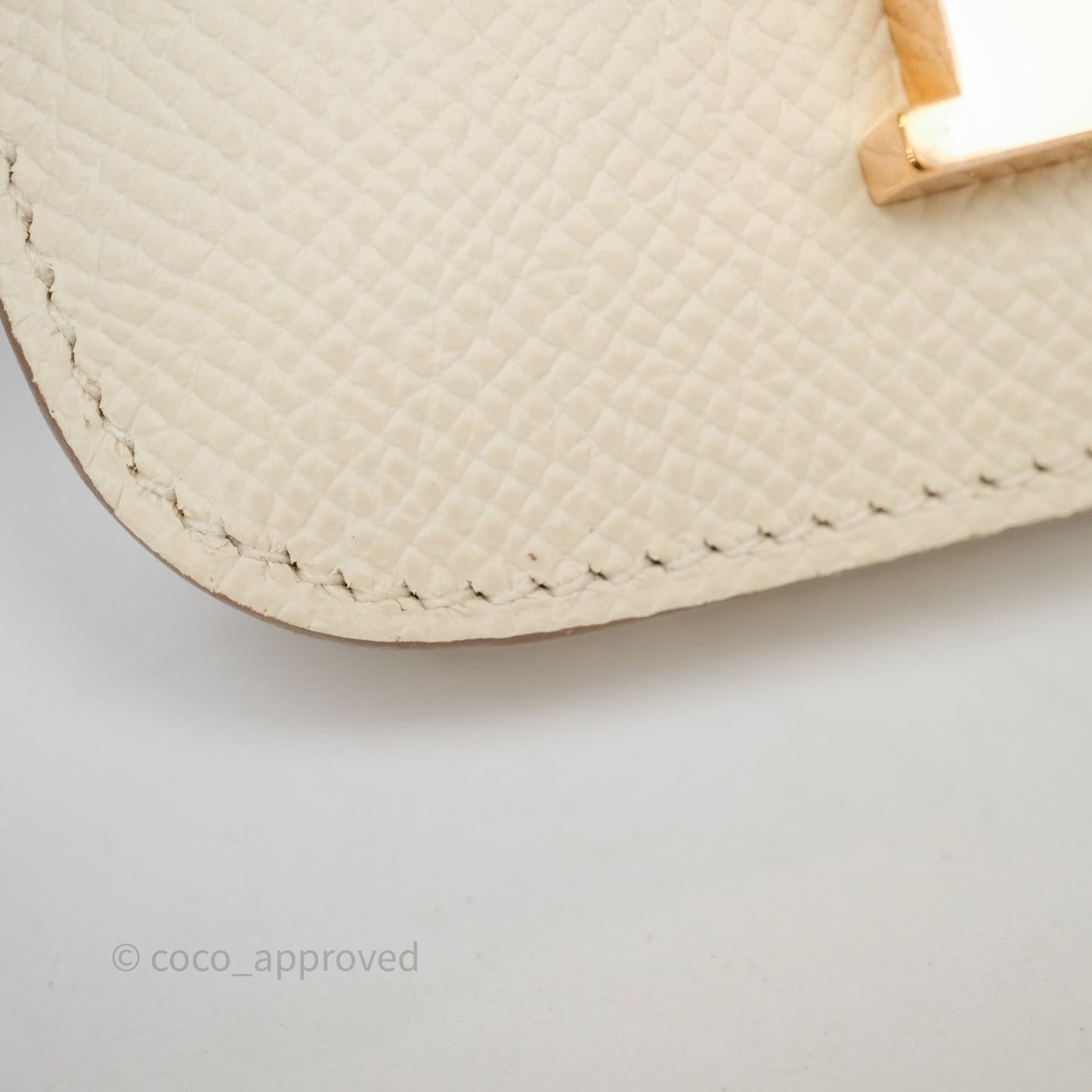 Hermès Constance Slim Wallet Craie 10 Epsom Rose Gold Hardware