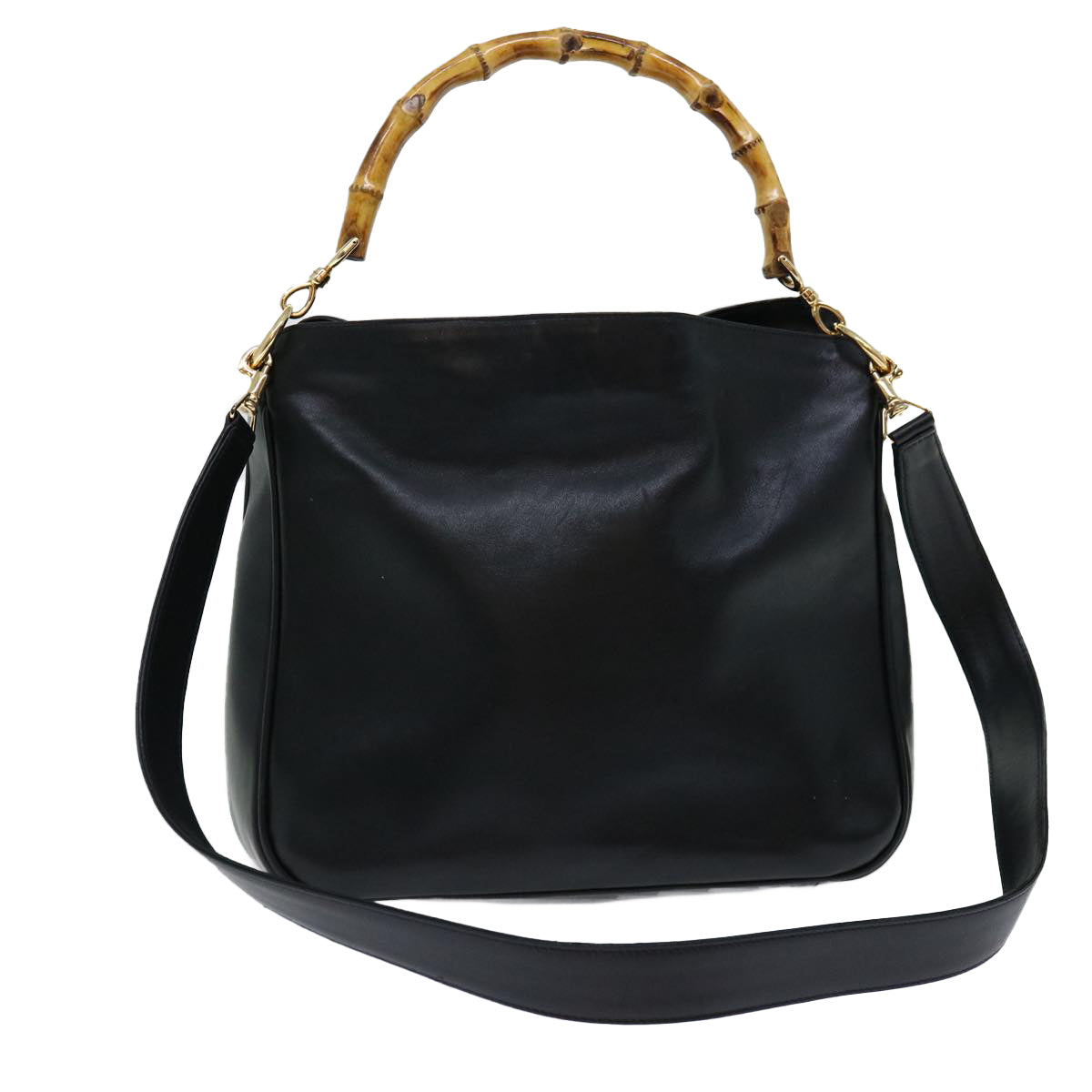 Luxury Gucci Trending 2025 Bamboo Shoulder Bag Leather 2way Black  70143