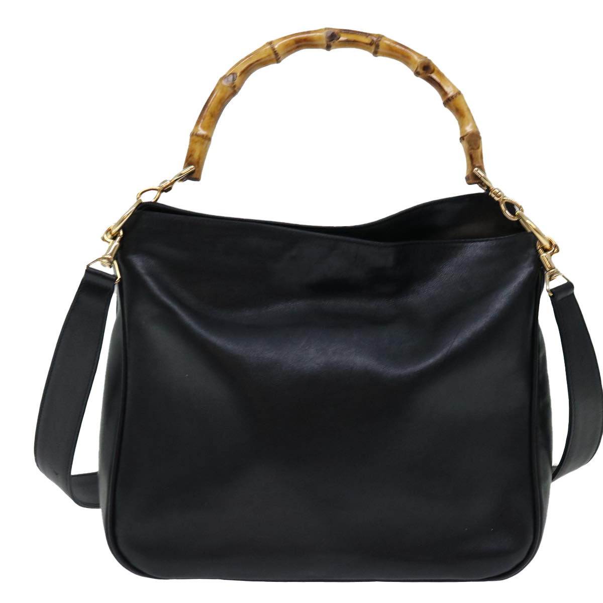 Luxury Gucci Trending 2025 Bamboo Shoulder Bag Leather 2way Black  70143