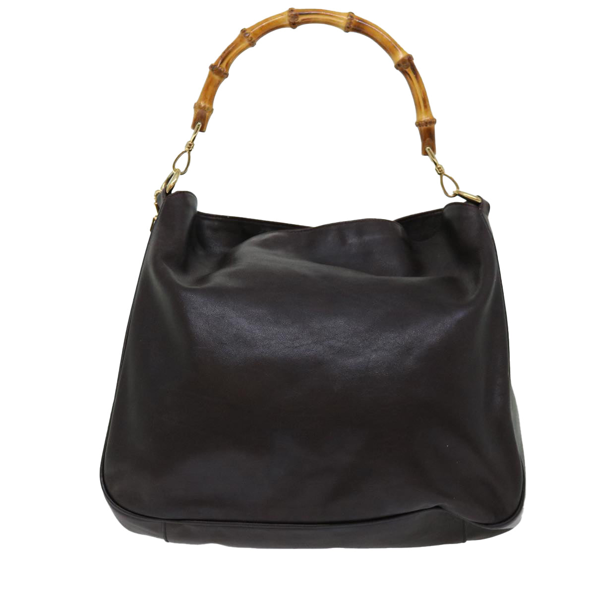 Luxury Gucci Trending 2025 Bamboo Shoulder Bag Leather 2way Brown  70148