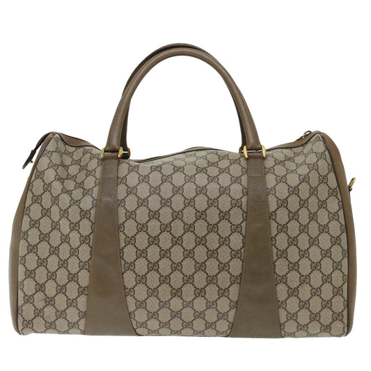 Luxury Gucci Trending 2025 GG Supreme Web Sherry Line Boston Bag PVC Beige Red 40 02 073  70149