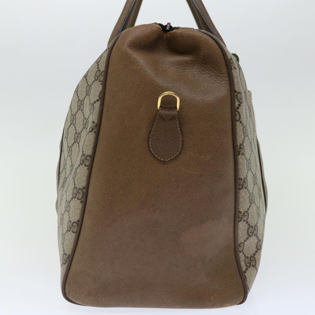Luxury Gucci Trending 2025 GG Supreme Web Sherry Line Boston Bag PVC Beige Red 40 02 073  70149