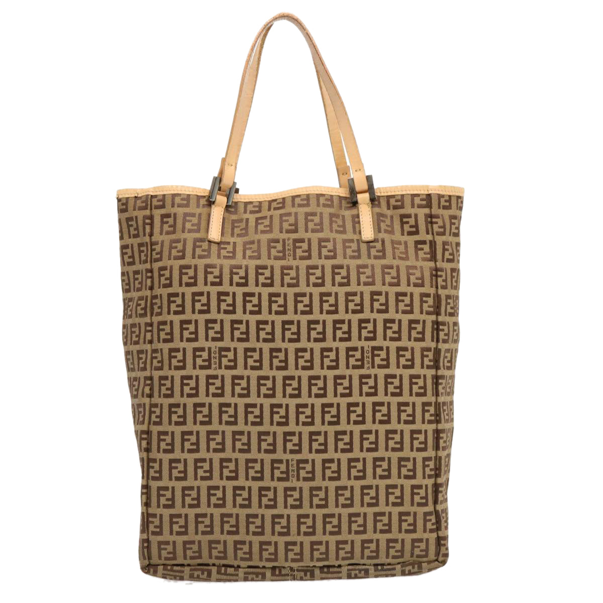 Luxury FendiZucchino Canvas Tote Bag Beige70169