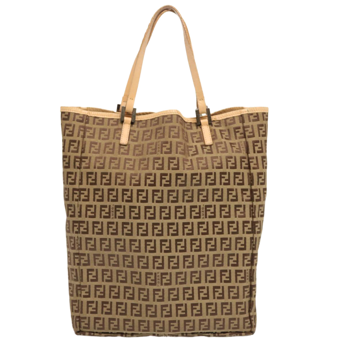 Luxury FendiZucchino Canvas Tote Bag Beige70169