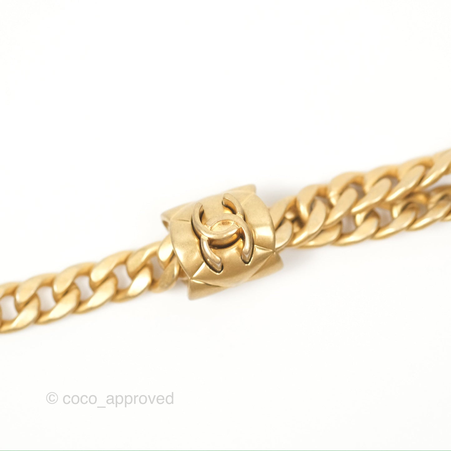 Chanel All Slide Vanity with Adjustable Chain Navy Lambskin Aged Gold Hardware
