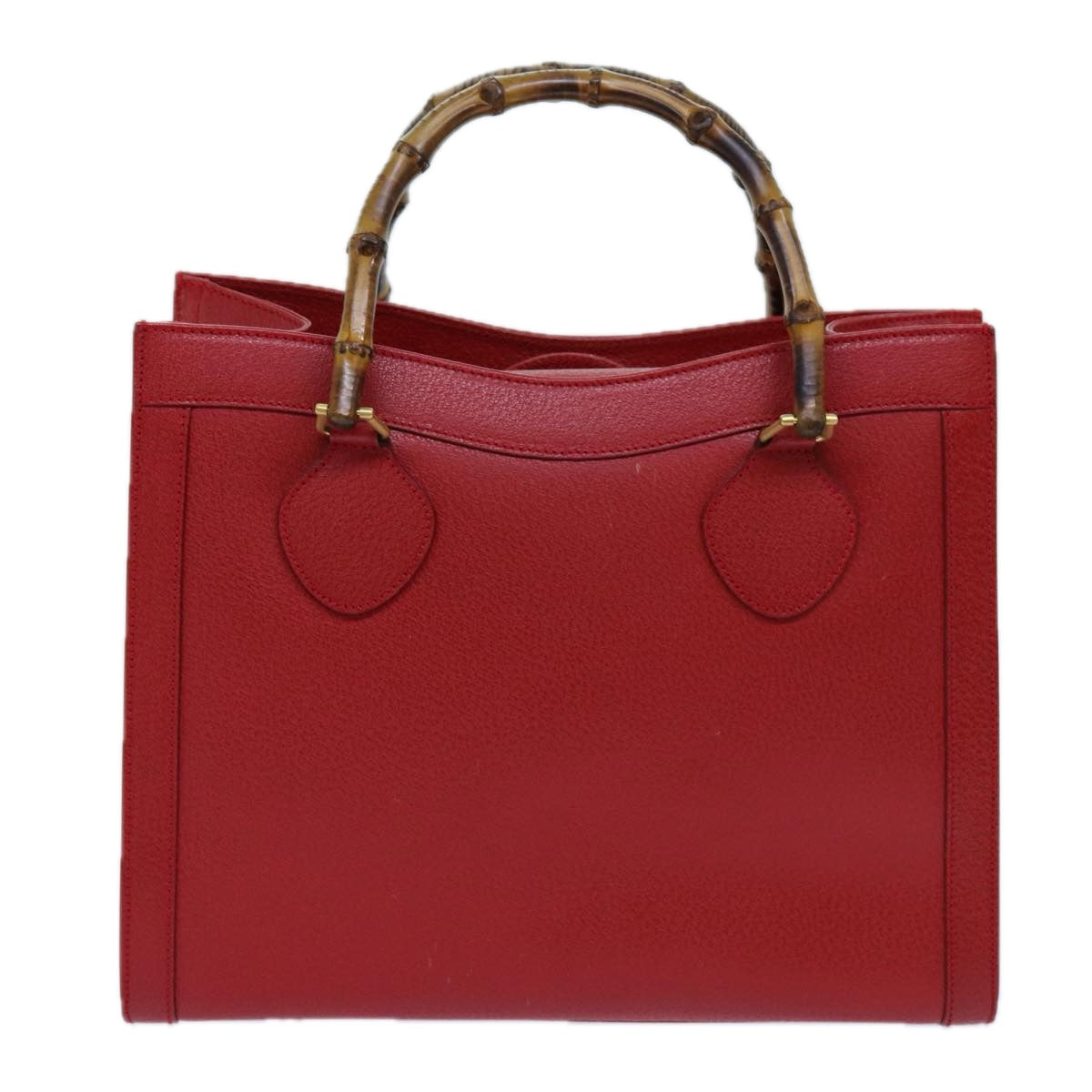 Luxury Gucci Trending 2025 Bamboo Tote Bag Leather Red 002 0260 2615  70186