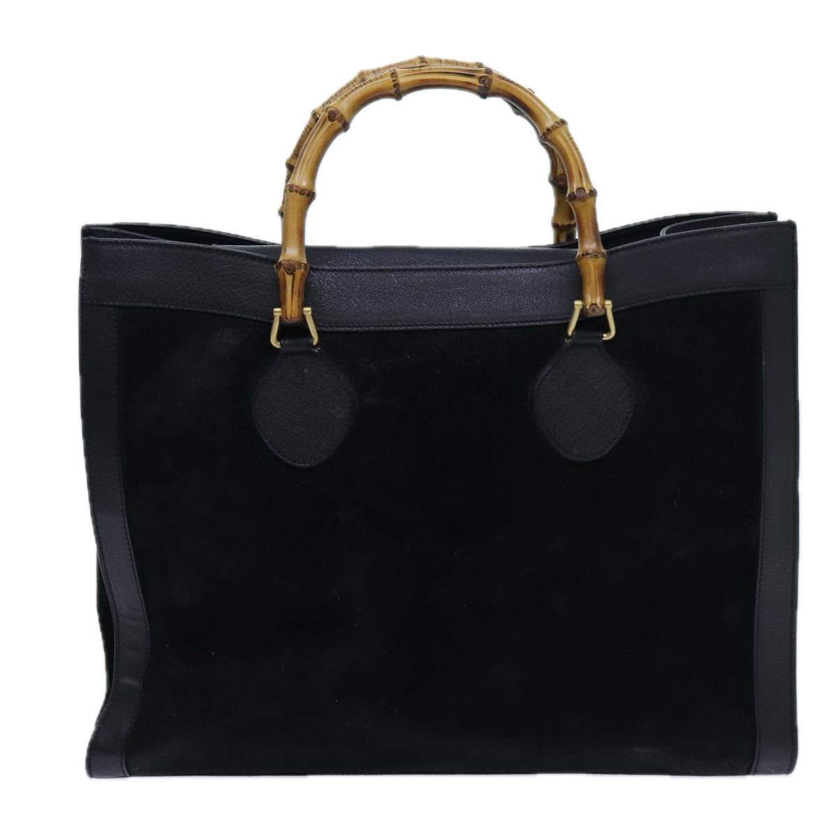 Luxury Gucci Trending 2025 Bamboo Tote Bag Suede Black 002 1186 0259  70187