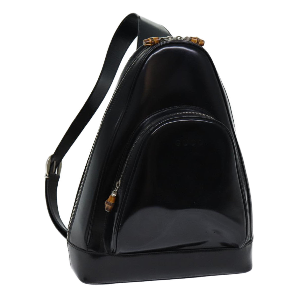 Luxury Gucci Trending 2025 Bamboo Body Bag Patent leather Black 003 2113 0027  70192