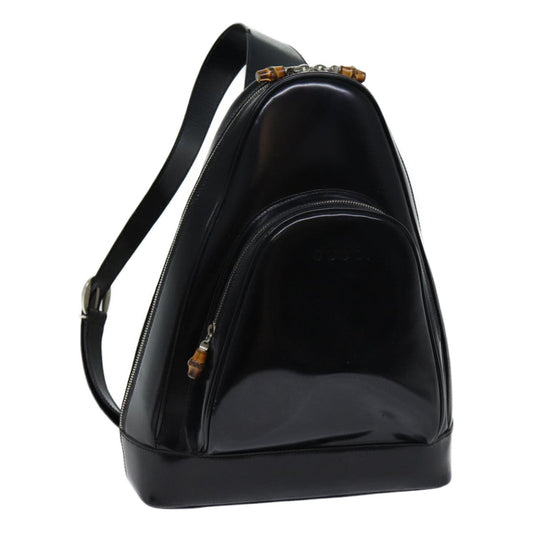 Luxury Gucci Trending 2025 Bamboo Body Bag Patent leather Black 003 2113 0027  70192
