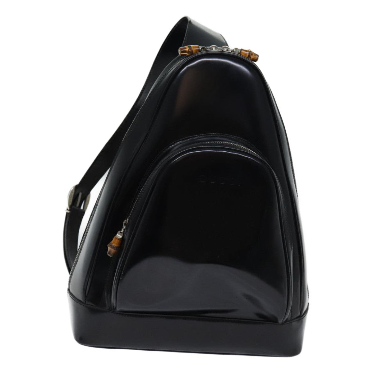 Luxury Gucci Trending 2025 Bamboo Body Bag Patent leather Black 003 2113 0027  70192