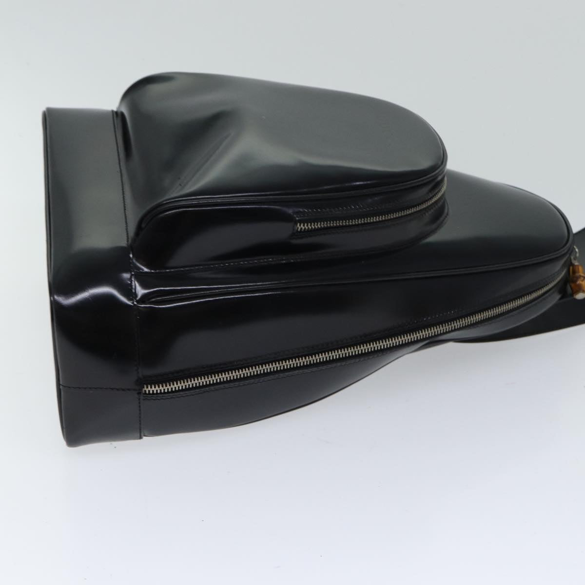 Luxury Gucci Trending 2025 Bamboo Body Bag Patent leather Black 003 2113 0027  70192