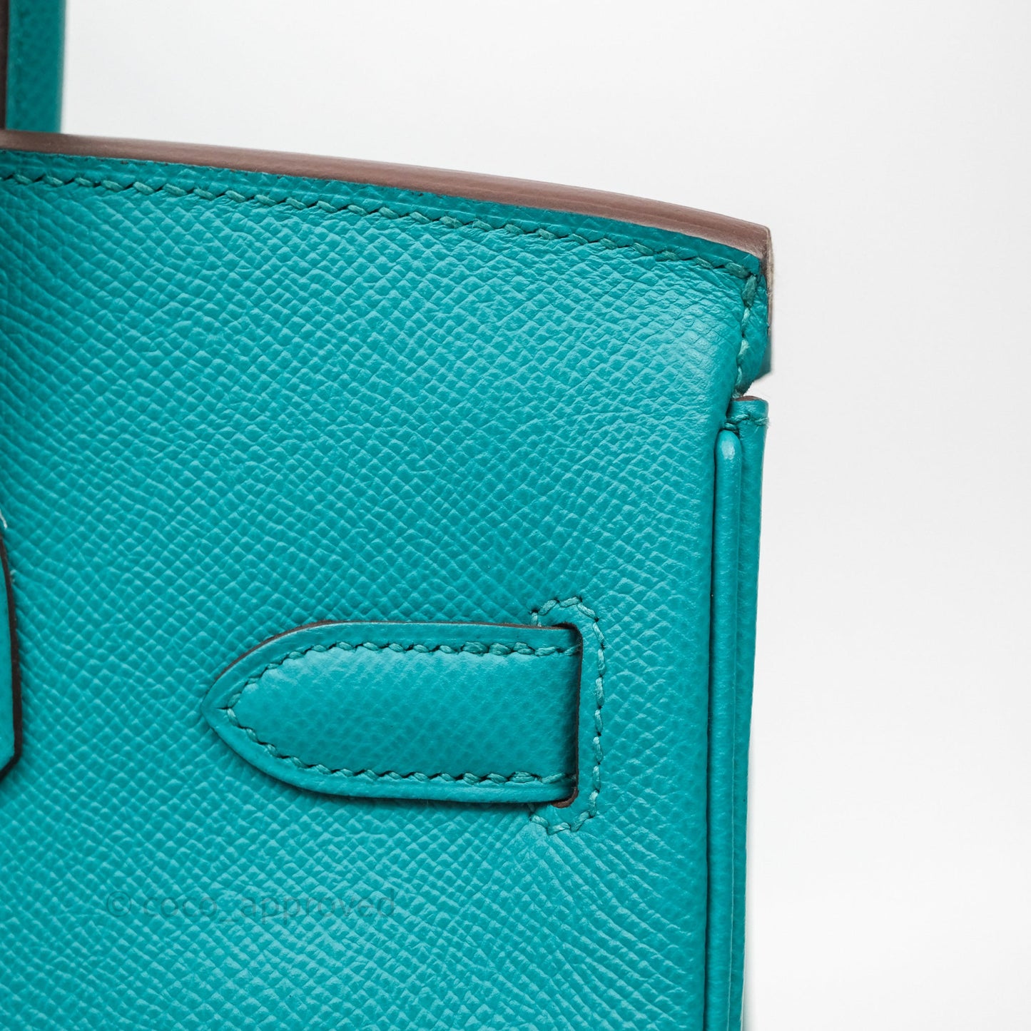 Hermès Birkin 30 Retourne Vert Verone U1 Epsom Palladium Hardware