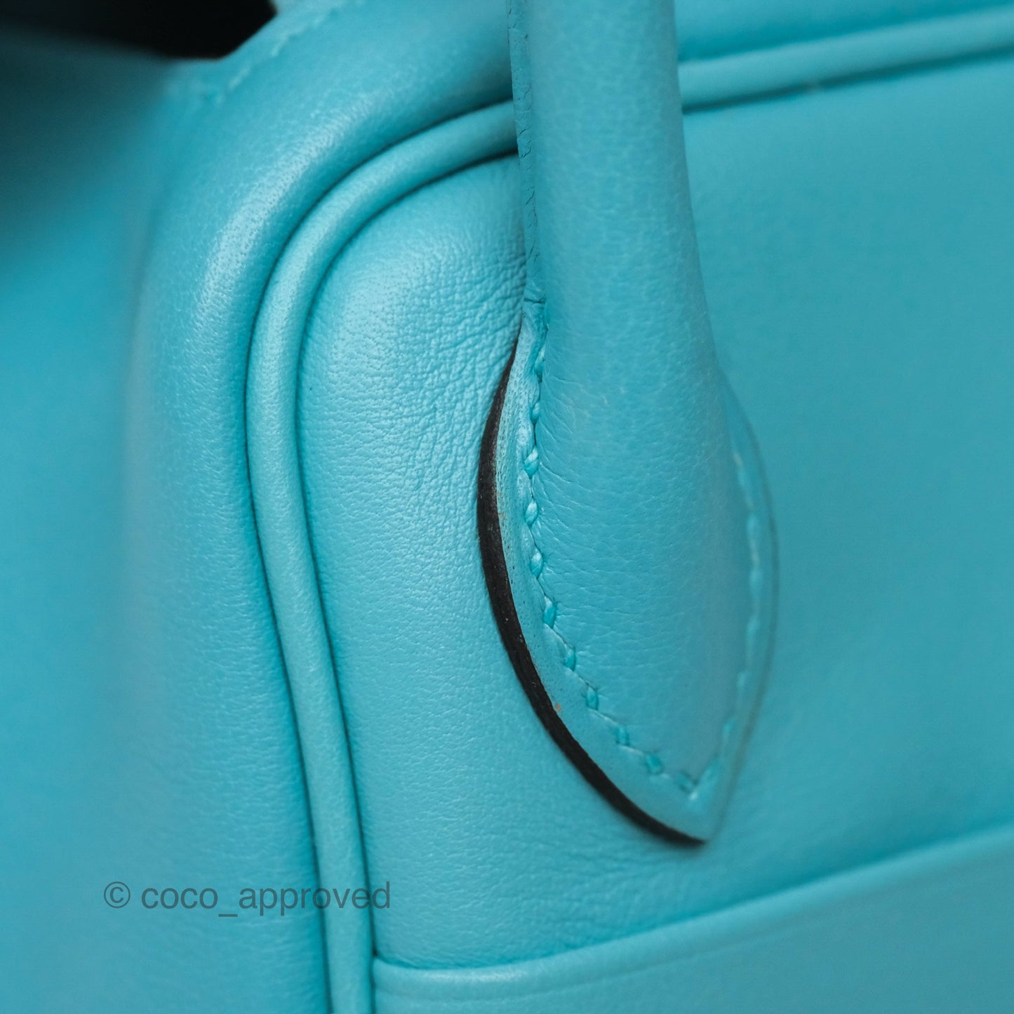 Hermès Mini Lindy 20 Bleu Atoll 3P Swift Gold Hardware