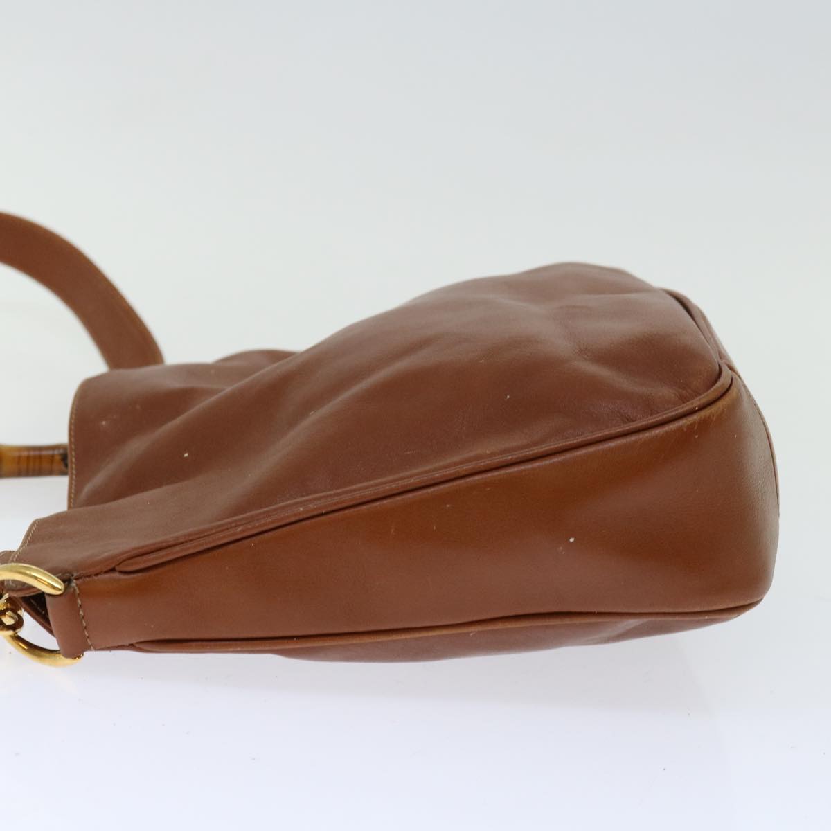 Luxury Gucci Trending 2025 Bamboo Hand Bag Leather 2way Brown  70206