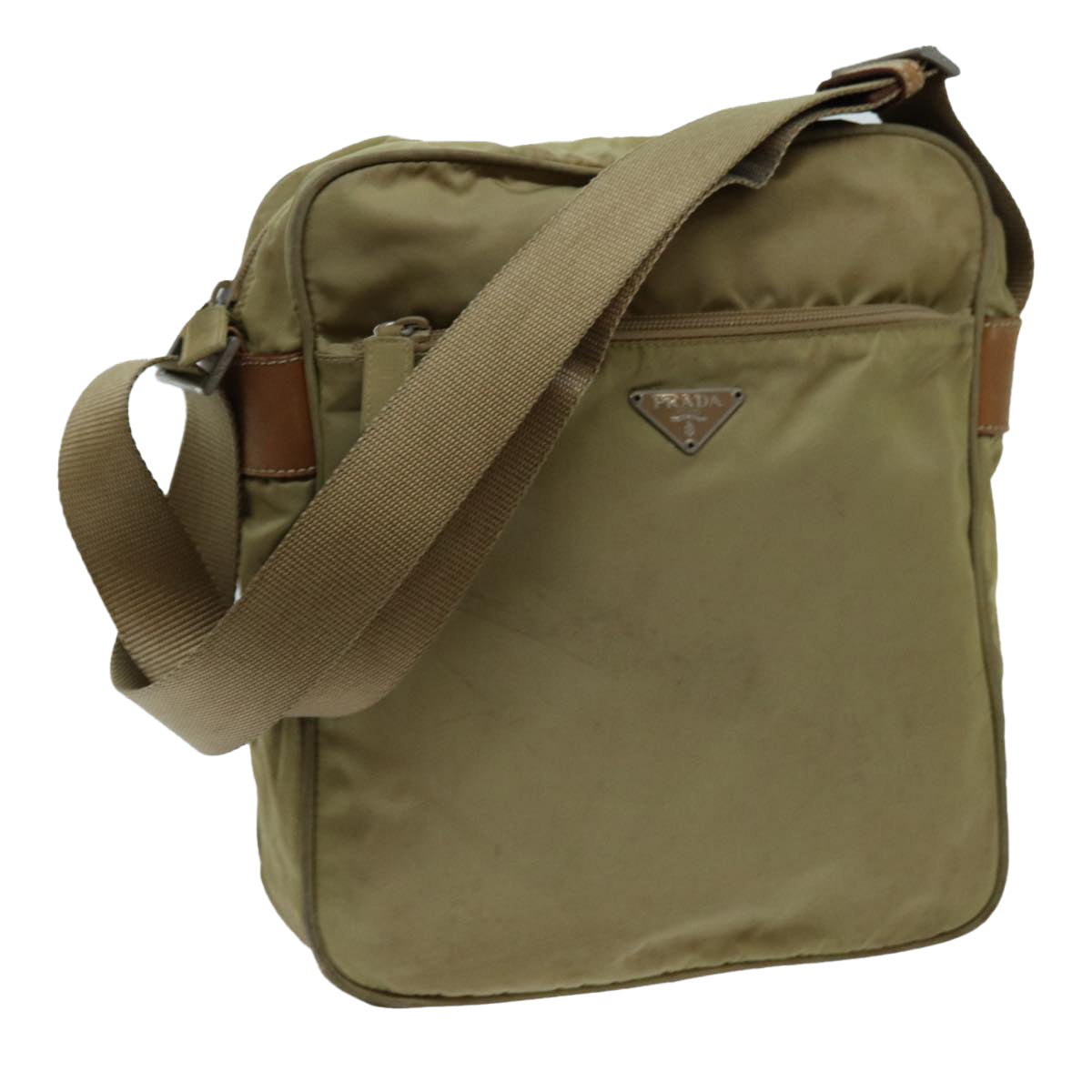 Luxury PradaShoulder Bag Nylon Beige 70211