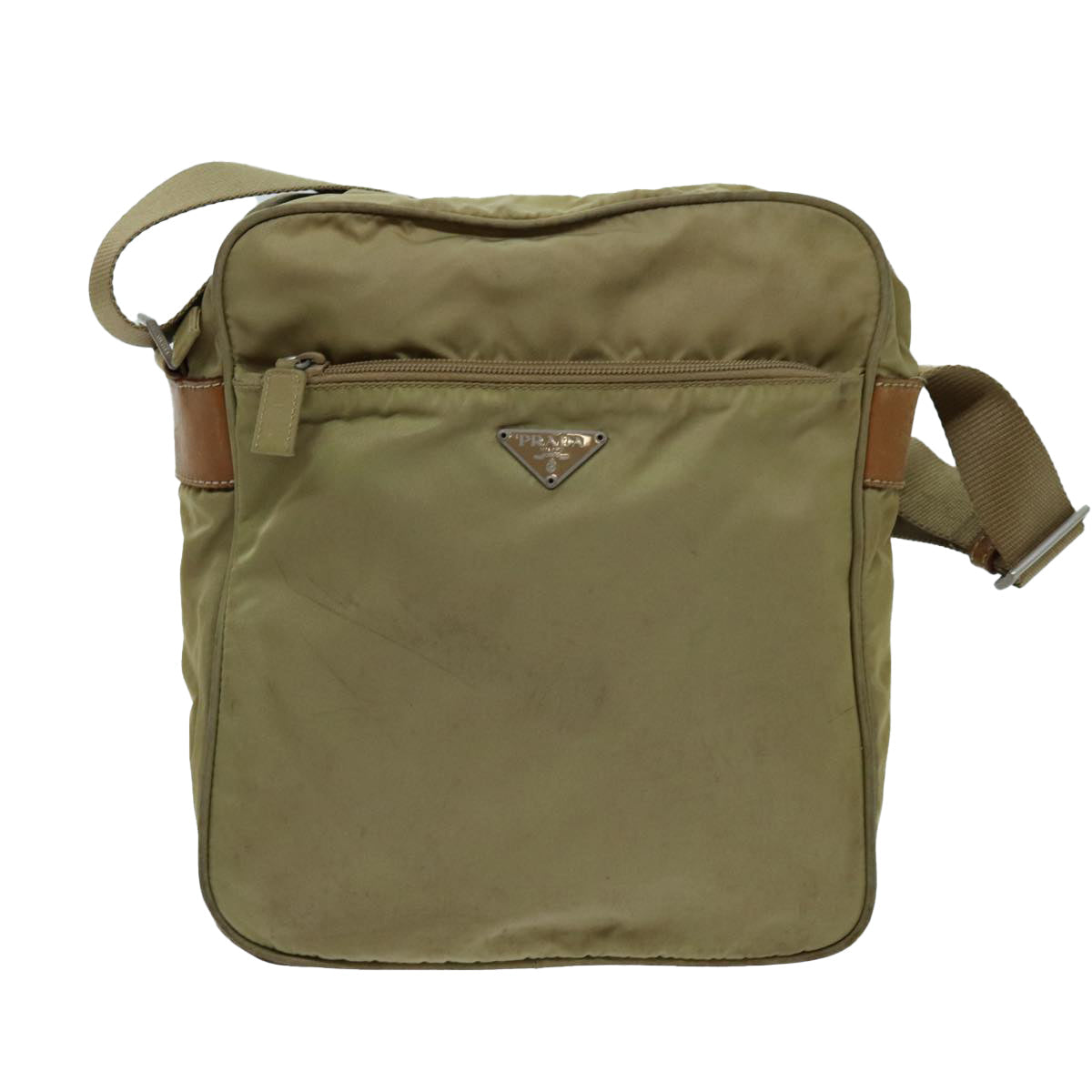 Luxury PradaShoulder Bag Nylon Beige 70211