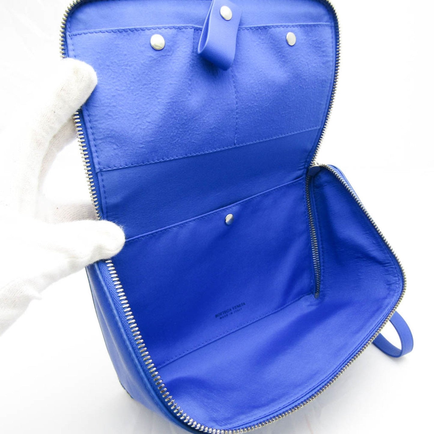 Luxury Bottega Veneta Organizer Leather Clutch Bag ()