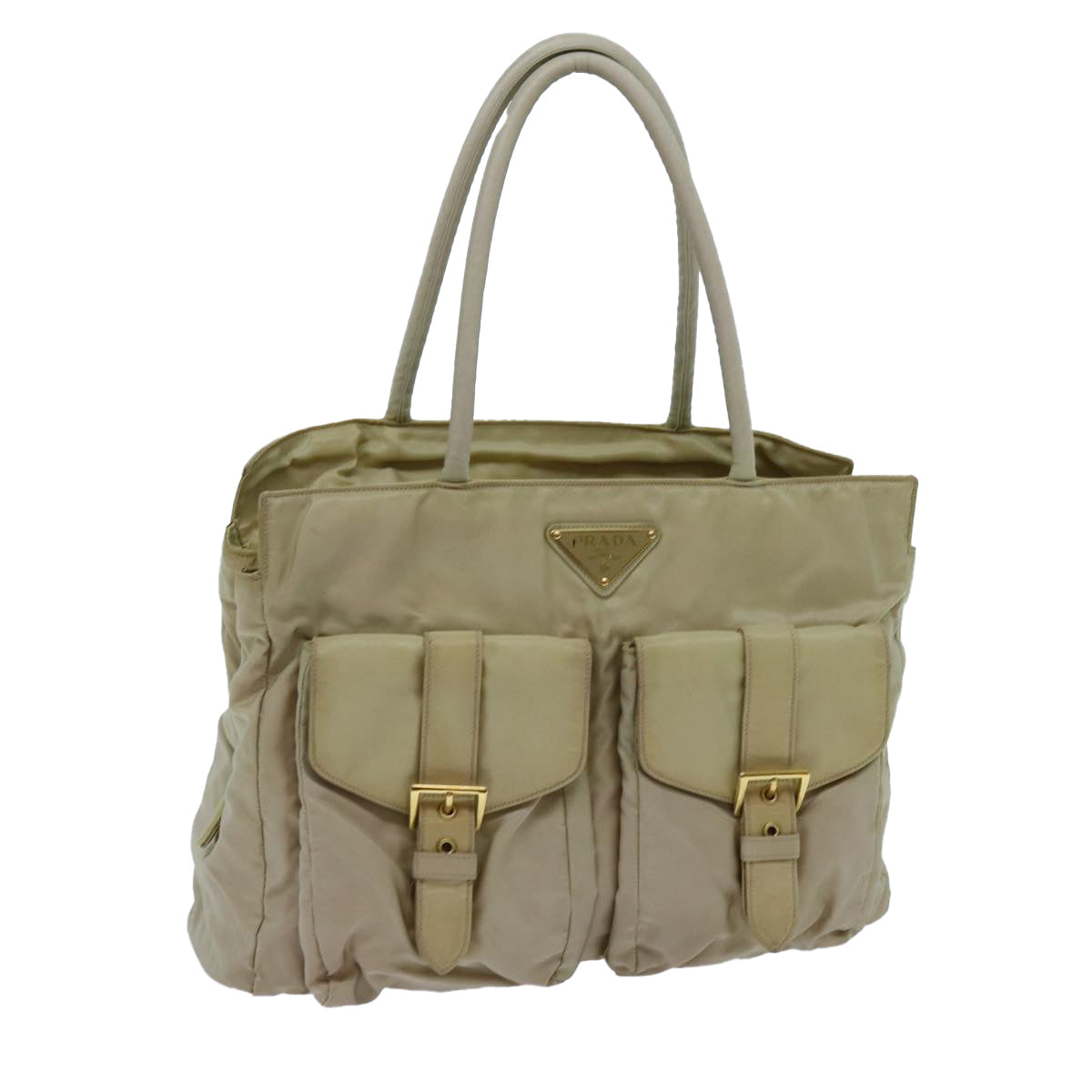 Luxury PradaTote Bag Nylon Beige 70212