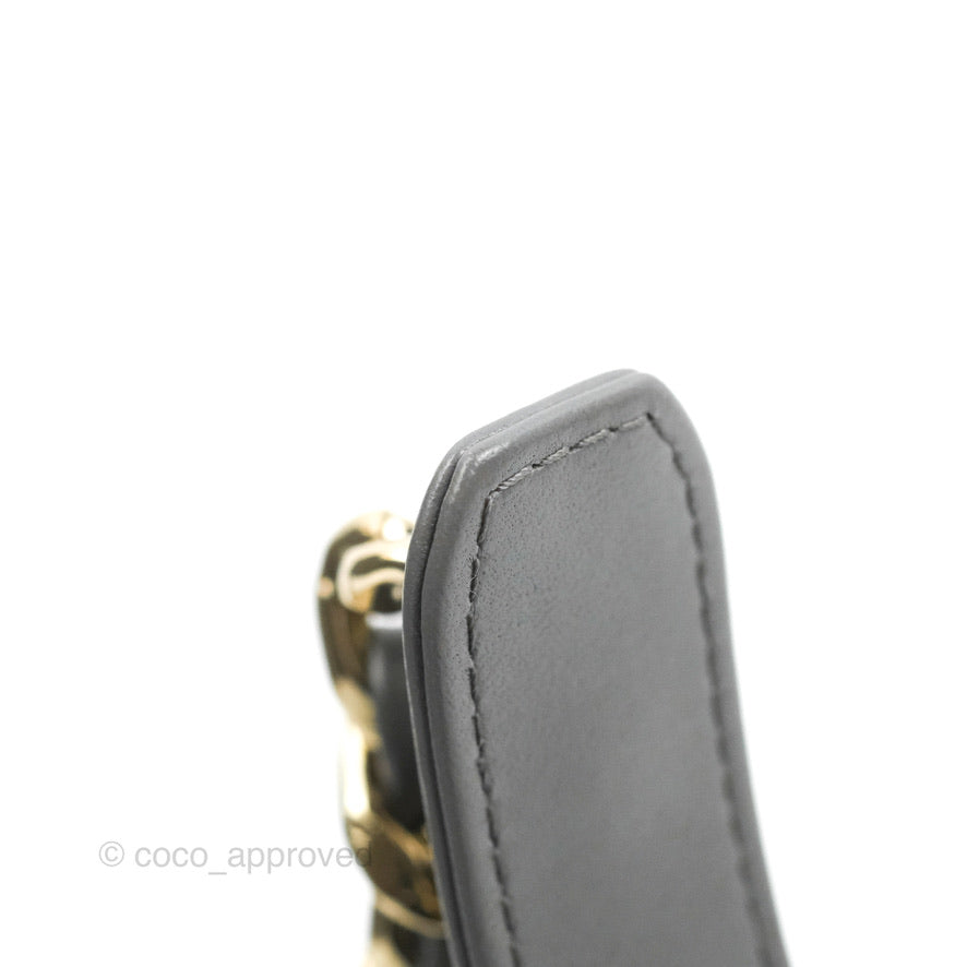 Chanel 19 Small Dark Grey Lambskin Mixed Hardware