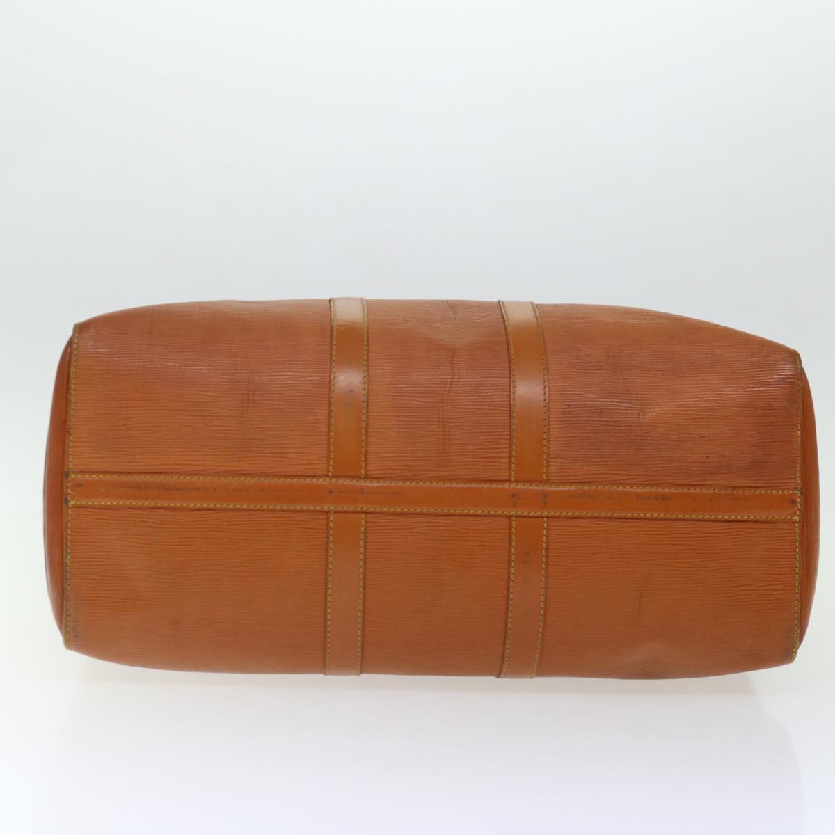 LOUIS VUITTON Epi Keepall 45 Boston Bag Brown Zipang gold M42978 LV 70234