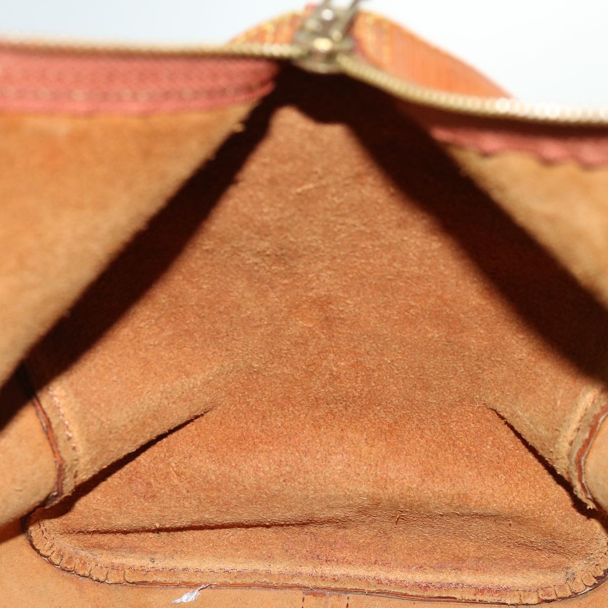 LOUIS VUITTON Epi Keepall 45 Boston Bag Brown Zipang gold M42978 LV 70234