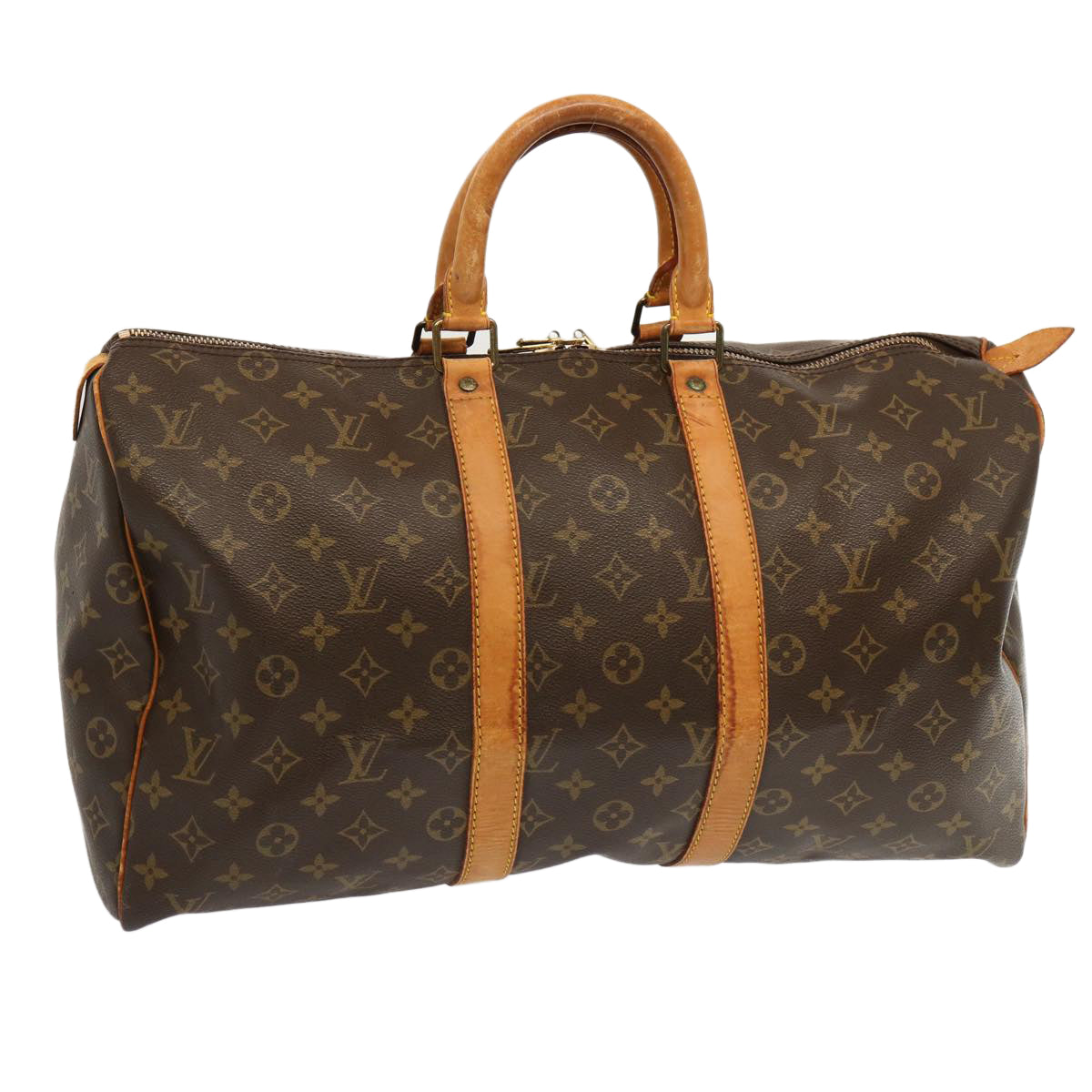 LOUIS VUITTON Monogram Keepall 45 Boston Bag M41428 LV 70238