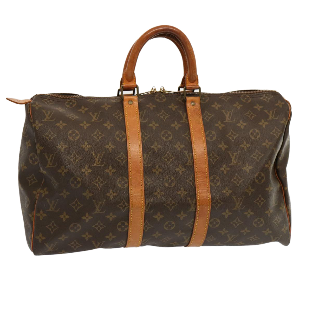LOUIS VUITTON Monogram Keepall 45 Boston Bag M41428 LV 70239