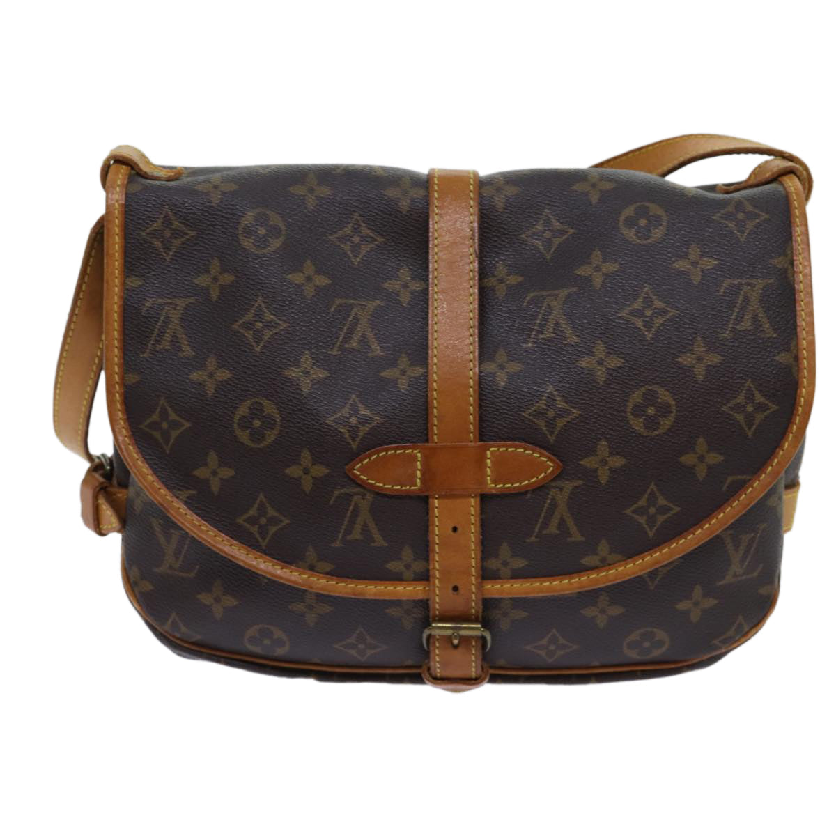 LOUIS VUITTON Monogram Saumur 30 Shoulder Bag M42256 LV 70247