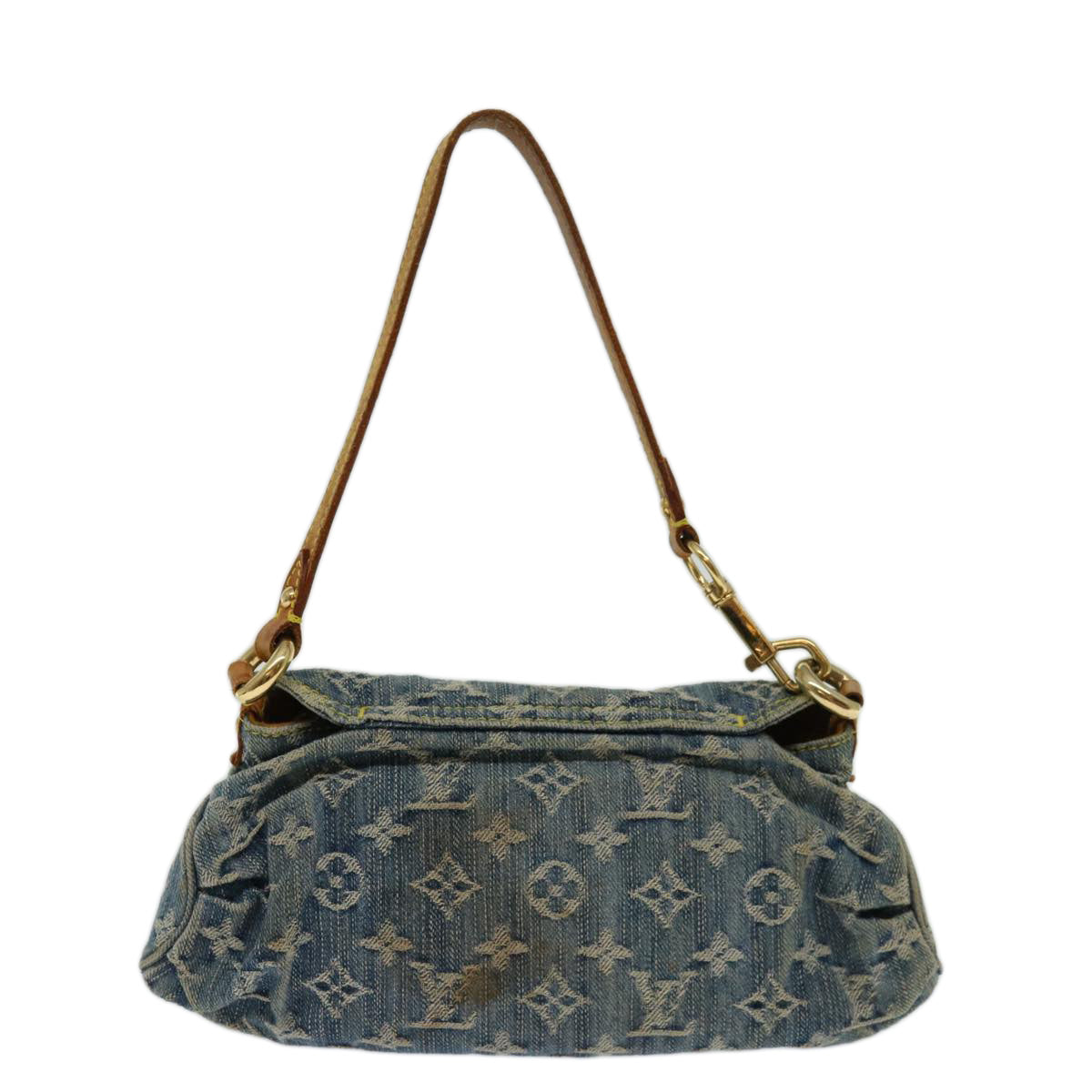 LOUIS VUITTON Monogram Denim Mini Preity Shoulder Bag Blue M95050 LV 70252