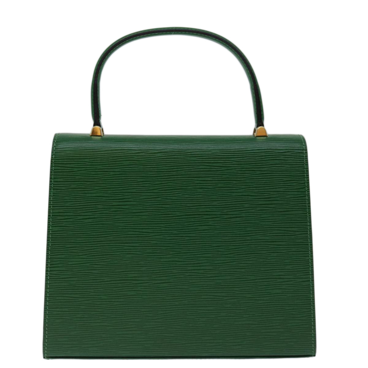 LOUIS VUITTON Epi Malesherbes Hand Bag Green M52374 LV 70258