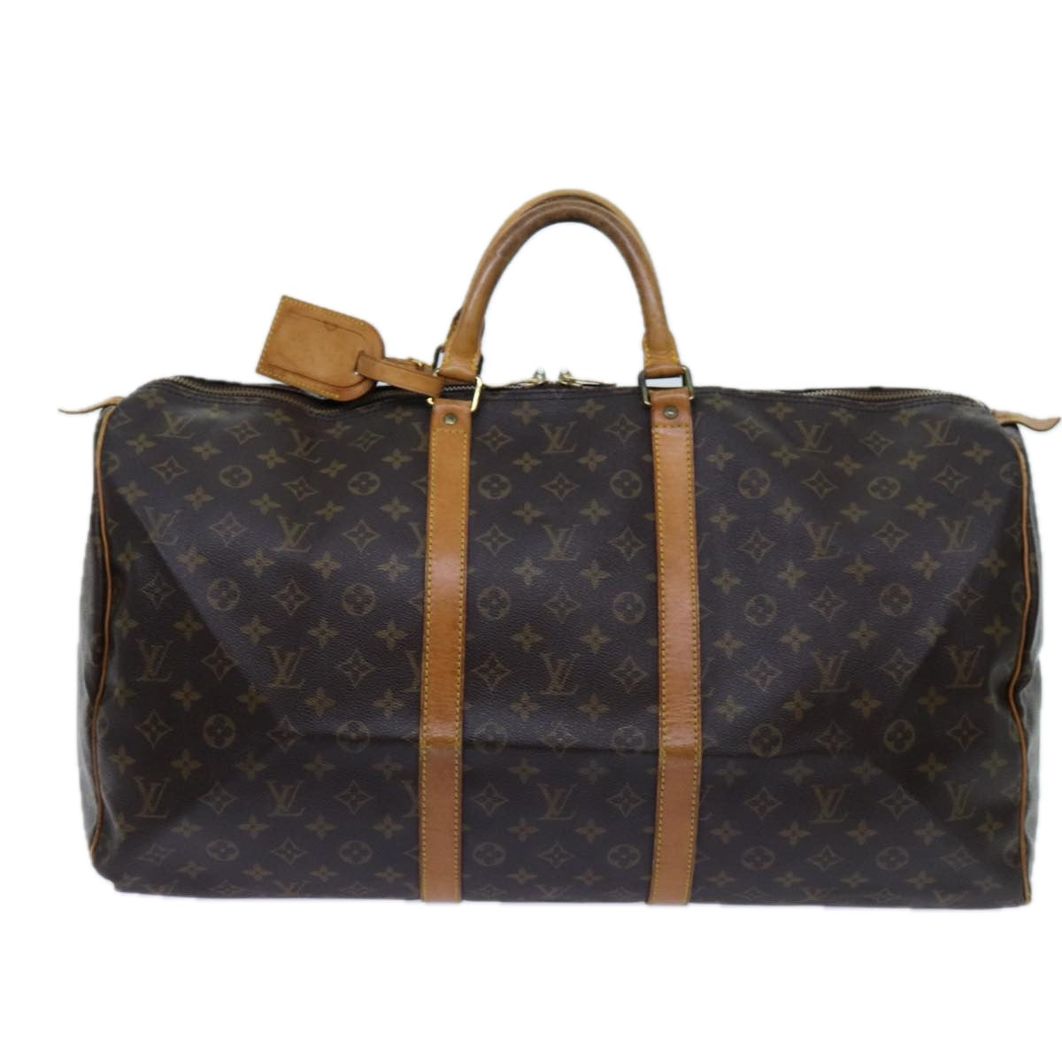 LOUIS VUITTON Monogram Keepall 55 Boston Bag M41424 LV 70281